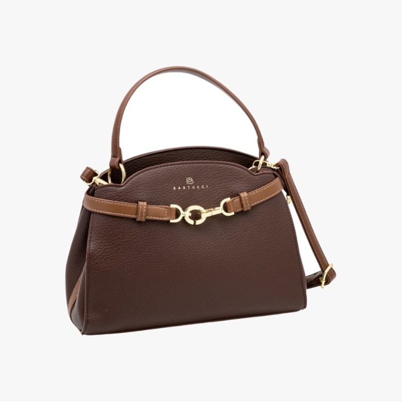 Bartuggi 718-6625 Brown, Τσάντα Γυναικεία Ώμου/Καρπού, Δερματίνη, Καφέ