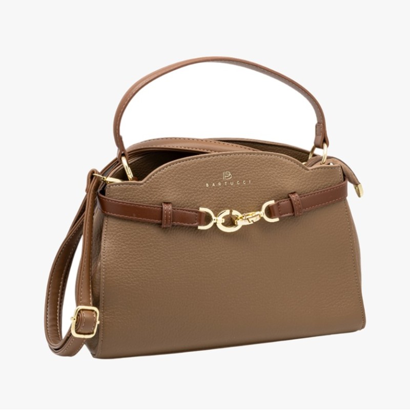 Bartuggi 718-6625 Taupe, Τσάντα Γυναικεία Ώμου/Καρπού, Δερματίνη, Τοπό