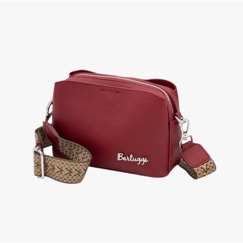 Bartuggi 718-6716 Bordeaux, Τσάντα Γυναικεία Χιαστί, Δέρμα, Μπορντό
