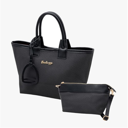 Bartuggi 718-86017 Black, Τσάντα Γυναικεία Ώμου/Χιαστί, Δερματίνη, Μαύρο