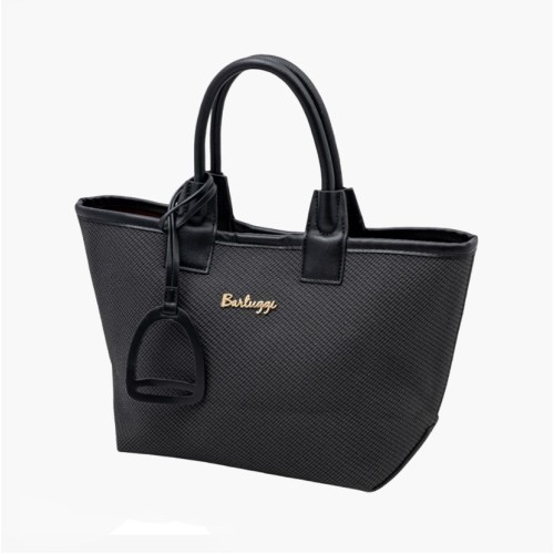 Bartuggi 718-86017 Black, Τσάντα Γυναικεία Ώμου/Χιαστί, Δερματίνη, Μαύρο