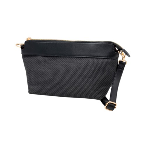 Bartuggi 718-86017 Black, Τσάντα Γυναικεία Ώμου/Χιαστί, Δερματίνη, Μαύρο