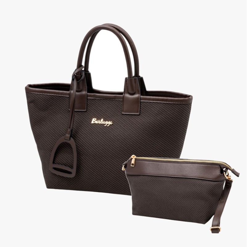 Bartuggi 718-86017 Brown, Τσάντα Γυναικεία Ώμου/Χιαστί, Δερματίνη, Καφέ