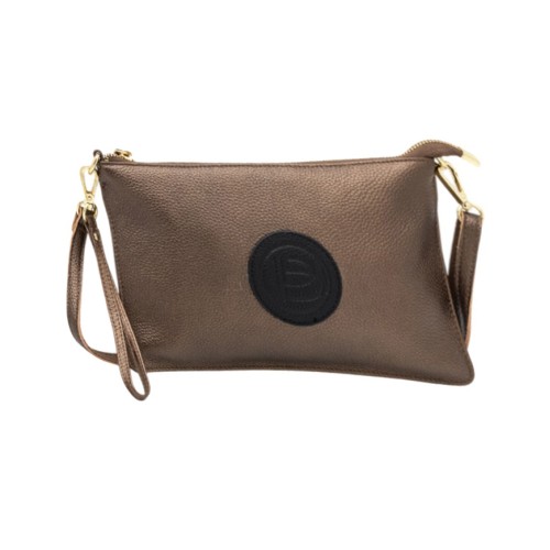 Bartuggi 718-9469 Bronze, Τσάντα Γυναικεία Χιαστί, Δέρμα, Μπρονζέ