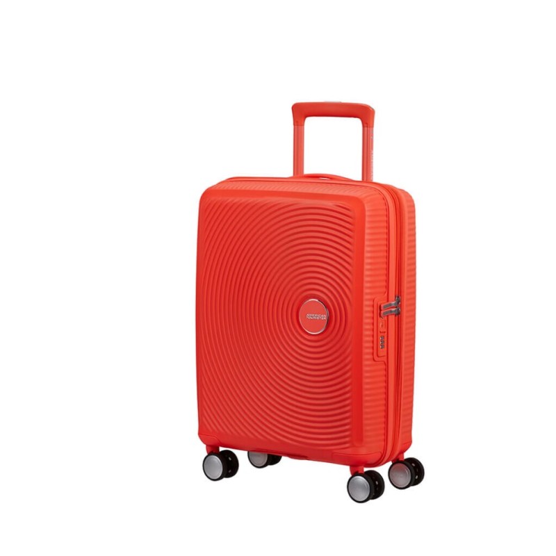 American Tourister 88472-D963, Soundbox Neon Orange, Βαλίτσα Μικρή/Καμπίνας, Σκληρή, ATAN, Πορτοκαλί