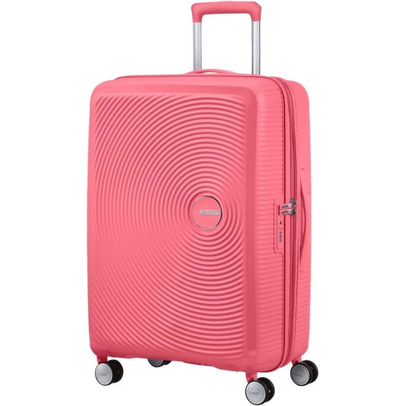American Tourister 88473-A039 Soundbox Sun Kissed Coral, Βαλίτσα Μεσαία, Πολυπροπυλένιο, ΑΤΑΝ, Κοραλί
