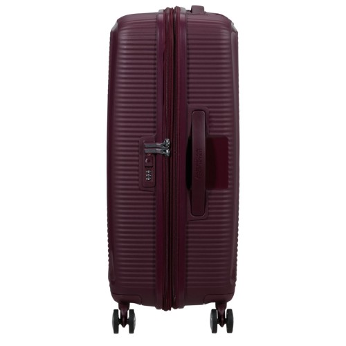 American Tourister 88473-T505 Soundbox Wild Cherry, Βαλίτσα Μεσαία, Πολυπροπυλένιο, ΑΤΑΝ, Μπορντό