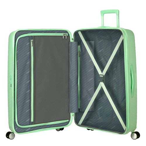 American Tourister 88474-1658 Soundbox Pastel Green, Βαλίτσα Μεγάλη, Πολυπροπυλένιο, ΑΤΑΝ, Πράσινο