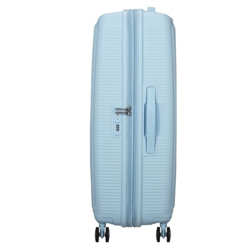 American Tourister 88474-8365, Soundbox Pastel Blue, Βαλίτσα Μεγάλη, Πολυπροπυλένιο, ΑΤΑΝ, Μπλε Παστέλ