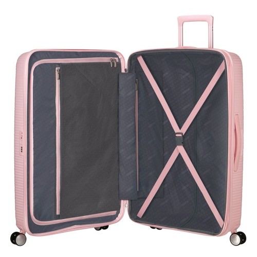 American Tourister 88474-8959 Soundbox Pastel Pink, Βαλίτσα Μεγάλη, Πολυπροπυλένιο, ΑΤΑΝ, Ροζ