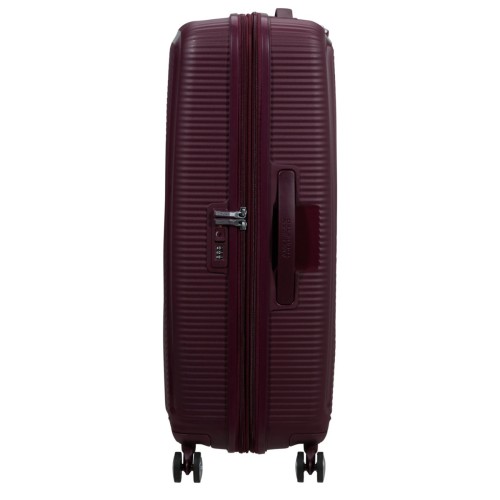 American Tourister 88474-T505 Soundbox Wild Cherry, Βαλίτσα Μεγάλη, Πολυπροπυλένιο, ΑΤΑΝ, Μπορντό
