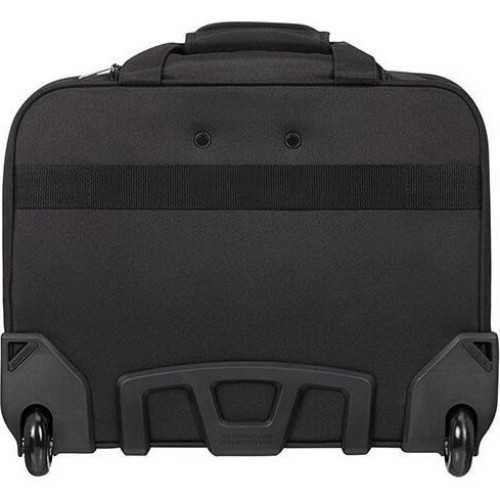 American Tourister 88533-1070 Work Rolling Tote, Πιλότου, Ύφασμα, ΑΤΑΝ, Μαύρο/Πορτοκαλί