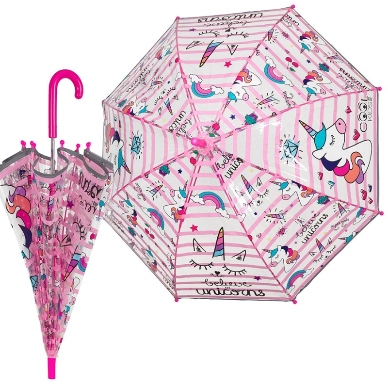 Rain A-15659, Ομπρέλα Παιδική Μπαστούνι, Αντιανεμική, Πολύχρωμο