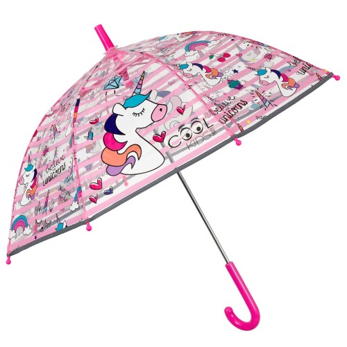 Rain A-15659, Ομπρέλα Παιδική Μπαστούνι, Αντιανεμική, Πολύχρωμο