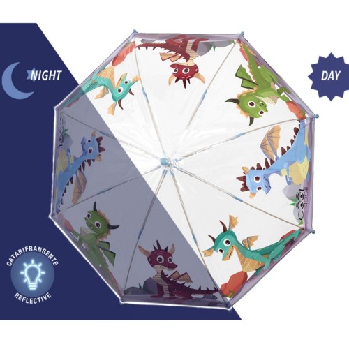 Rain A-15669, Ομπρέλα Παιδική Μπαστούνι, Αντιανεμική, Πολύχρωμο