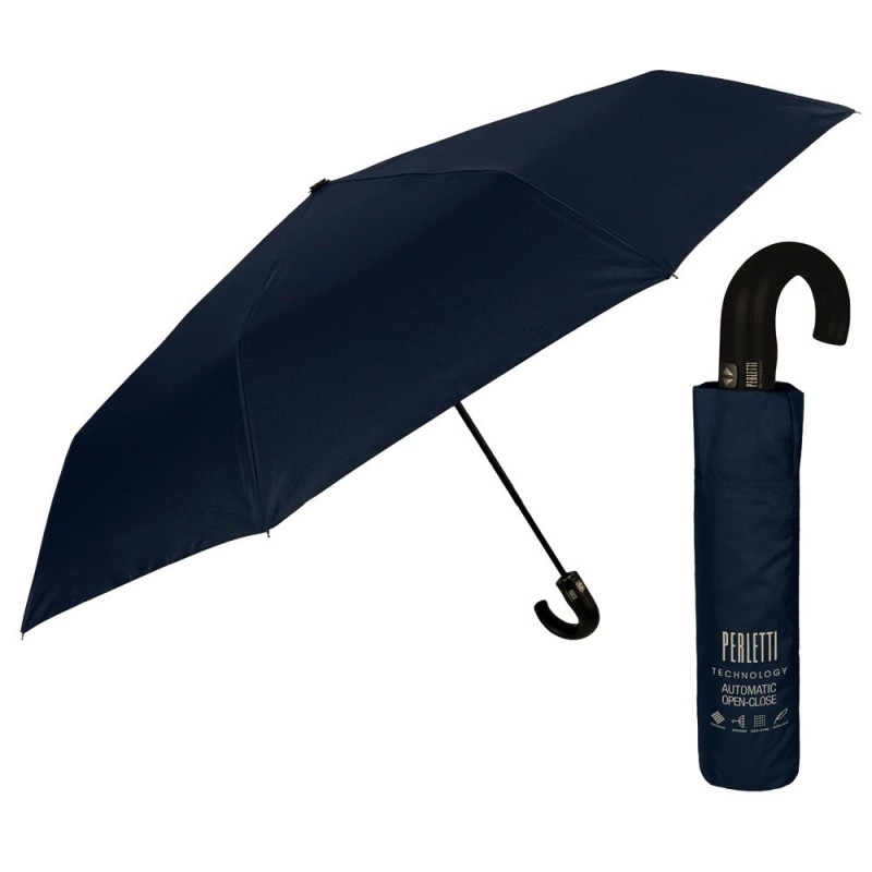 Rain A-21819 Blue, Ομπρέλα Αυτόματη, Αντιανεμική, Μπλε