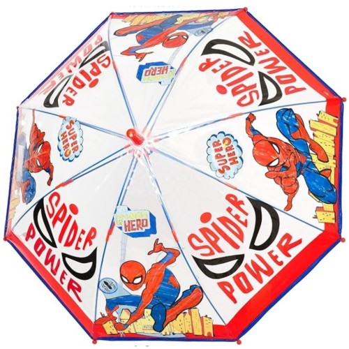 Rain A-75338 Spiderman, Ομπρέλα Παιδική Μπαστούνι, Αντιανεμική, Πολύχρωμο