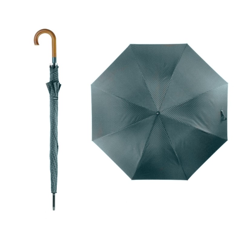 Rain A-952 Grey, Ομπρέλα Μπαστούνι, Αυτόματη, Αντιανεμική, Γκρι