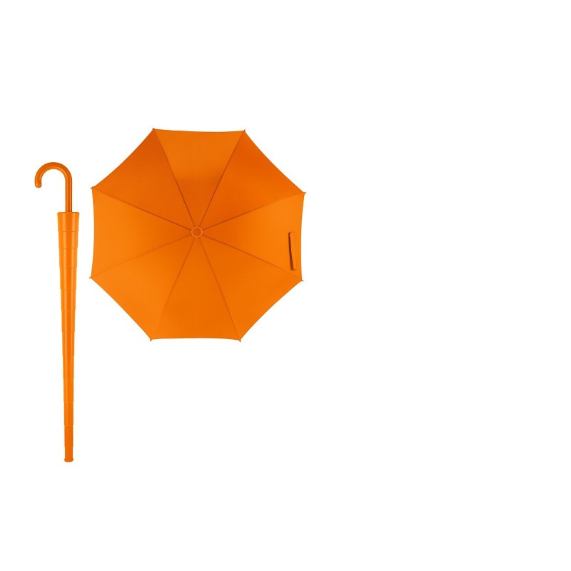 Rain A-969 Orange, Ομπρέλα Αυτόματη, Μπαστούνι, Πορτοκαλί