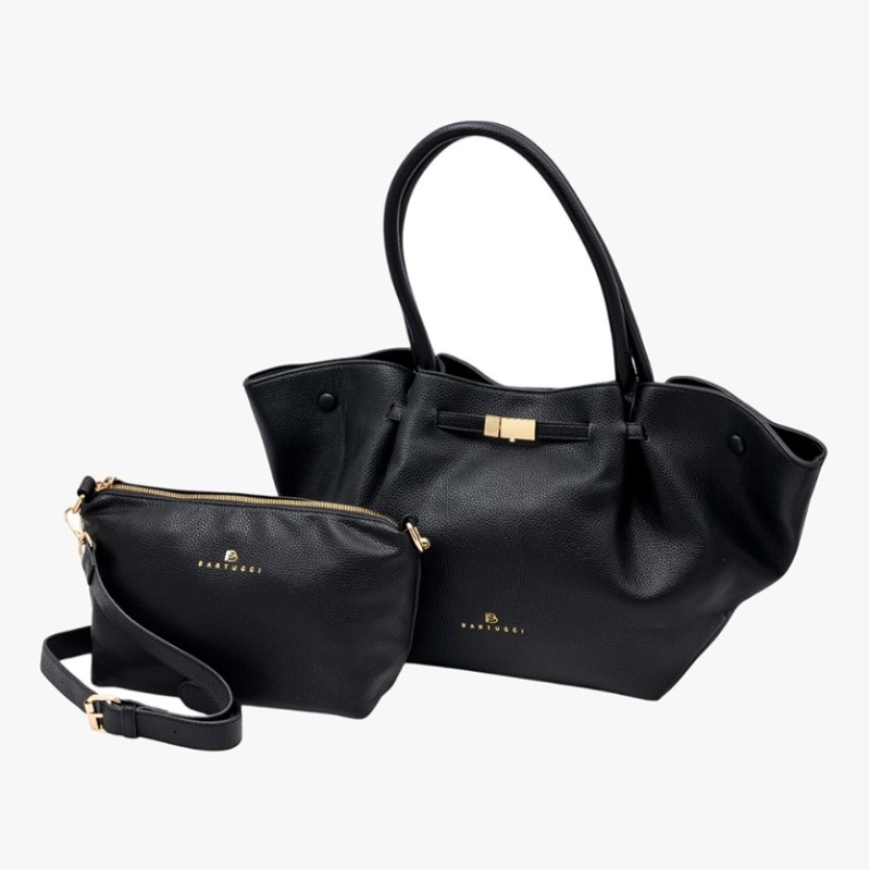 Bartuggi 718-5630 Black, Τσάντα Γυναικεία Ώμου/Καρπού, Δερματίνη, Μαύρο