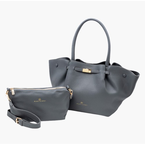 Bartuggi 718-5630 Grey, Τσάντα Γυναικεία Ώμου/Καρπού, Δερματίνη, Γκρι