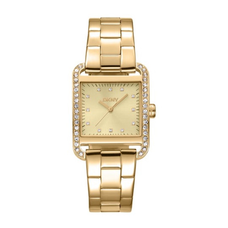 DKNY DK1L003M0025 City Glitz, Γυναικείο Ρολόι, Stainless Steel, Μπρασελέ, Χρυσό
