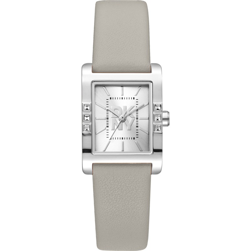 DKNY DK1L008L0015 City Westside, Γυναικείο Ρολόι, Stainless Steel, Δερμάτινο, Γκρι