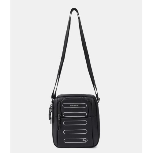 Hedgren HCMBP05-003 Comby Relax, Τσαντάκι Χιαστί, Πολυεστέρας, Μαύρο
