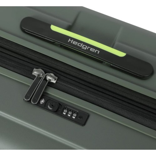 Hedgren HCMBY01LEXP/556 Grip, Βαλίτσα Μεγάλη, Σκληρή, Πράσινο