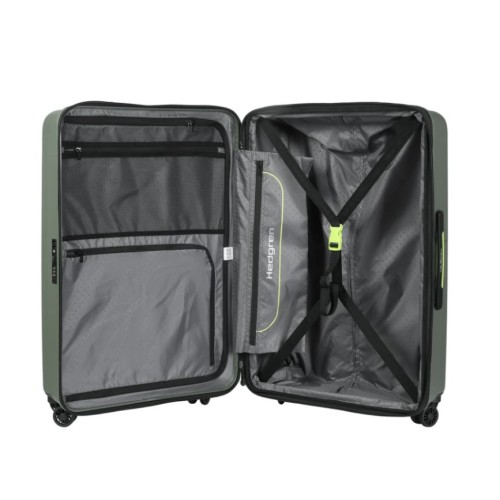 Hedgren HCMBY01LEXP/556 Grip, Βαλίτσα Μεγάλη, Σκληρή, Πράσινο