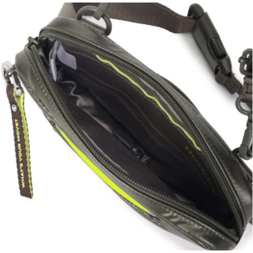 Hedgren HCOCN01-878 Cocοon Snug, Τσαντάκι Ώμου/Μέσης, Πολυεστέρας, Ασημί