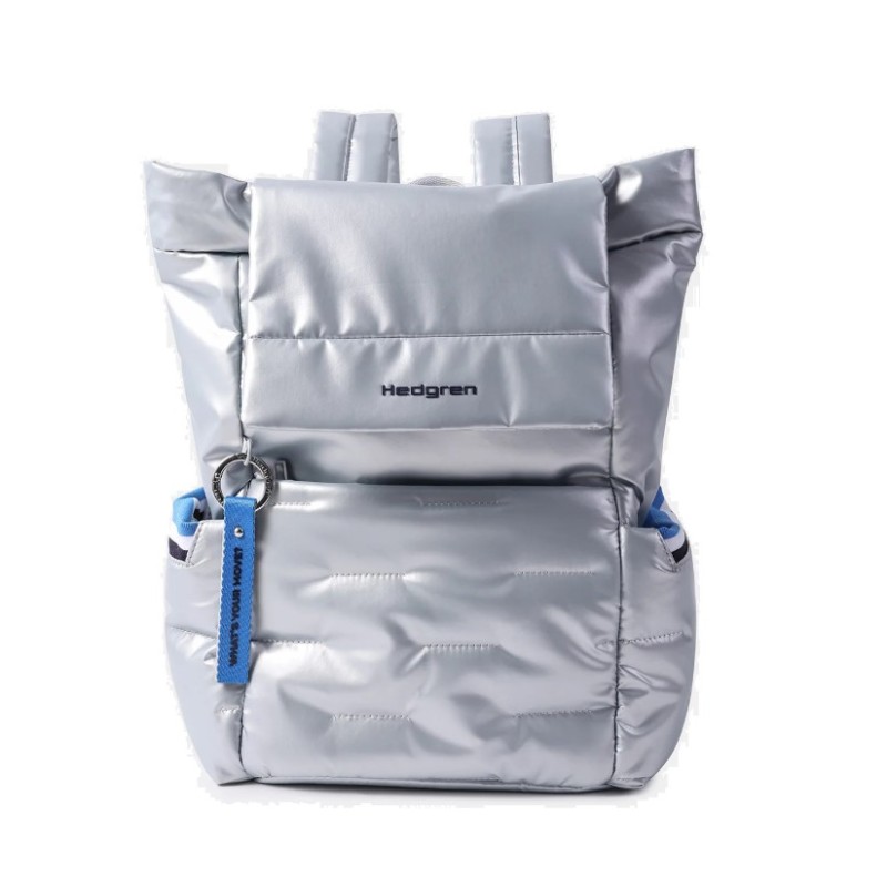 Hedgren HCOCN05-871 Cocoon Comfy, Backpack Σακίδιο Πλάτης, Πολυεστέρας, Ασημί