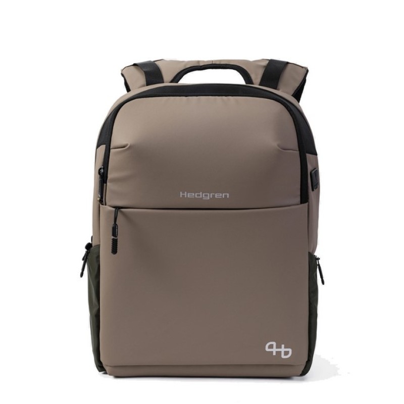 Hedgren HCOM04-877 Commute Tram, Backpack/Ωμοπλάτης, Πολυεστέρας, Μπεζ