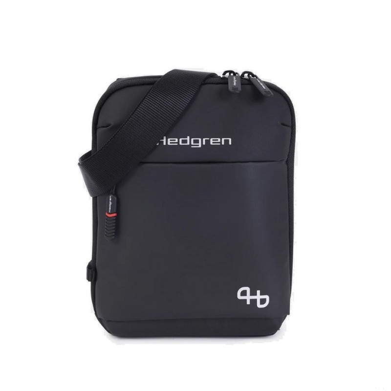 Hedgren HCOM08-003 Commute Turn , Τσαντάκι Χιαστί, Πολυεστέρας, Μαύρο