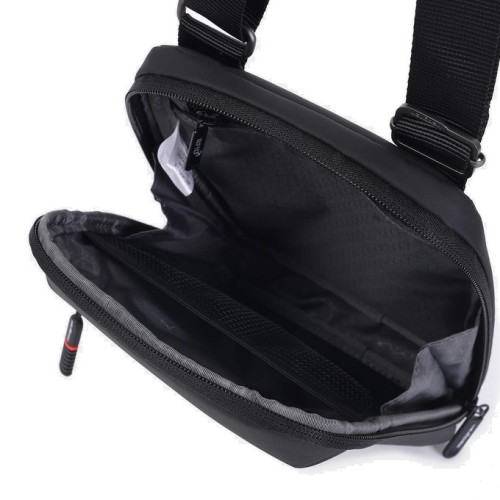 Hedgren HCOM08-003 Commute Turn , Τσαντάκι Χιαστί, Πολυεστέρας, Μαύρο