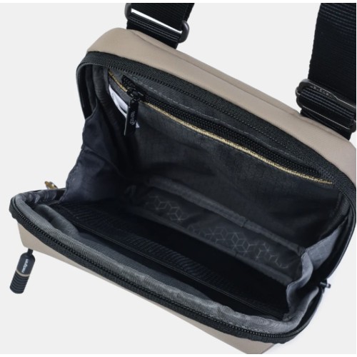 Hedgren HCOM08-877 Commute Turn , Τσαντάκι Χιαστί, Πολυεστέρας, Μπεζ