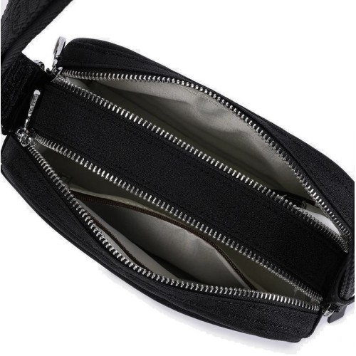 Hedgren HFIKA02-003 Ristretto Fika, Γυναικείο Τσαντάκι Χιαστί, Πολυεστέρας, Μαύρο