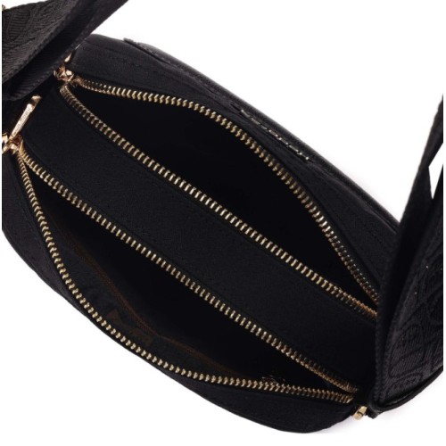 Hedgren HFIKA02-886 Ristretto Fika, Γυναικείο Τσαντάκι Χιαστί, Πολυεστέρας, Μαύρο