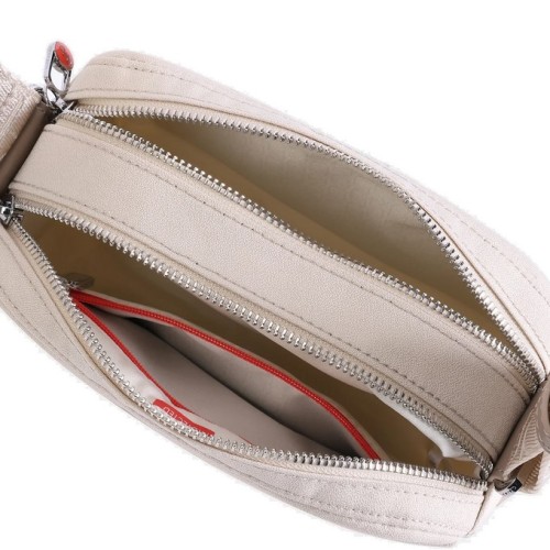 Hedgren HFIKA04-861 Espresso Fika, Γυναικείο Τσαντάκι Ώμου, Πολυεστέρας, Μπεζ