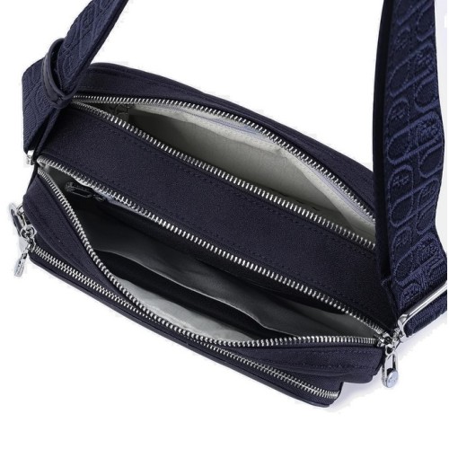 Hedgren HFIKA04-870 Espresso Fika, Γυναικείο Τσαντάκι Ώμου, Πολυεστέρας, Μπλε