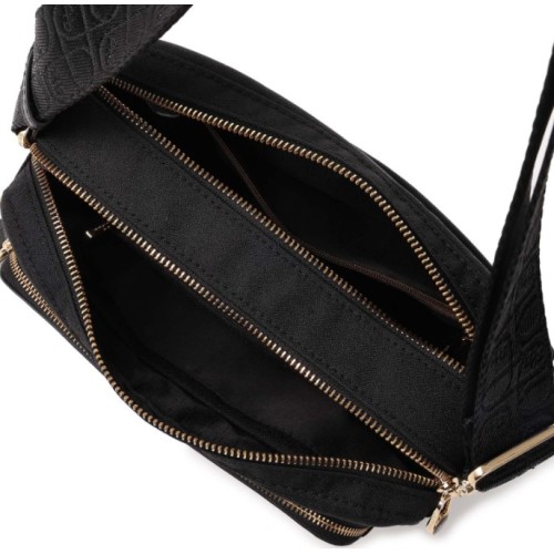 Hedgren HFIKA04-886 Espresso Fika, Γυναικείο Τσαντάκι Ώμου, Πολυεστέρας, Μαύρο