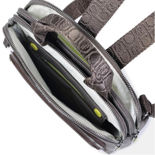 Hedgren HFIKA07-878 Fika Latte, Γυναικεία Τσάντα Backpack/Ωμοπλάτης, Πολυεστέρας, Τοπό