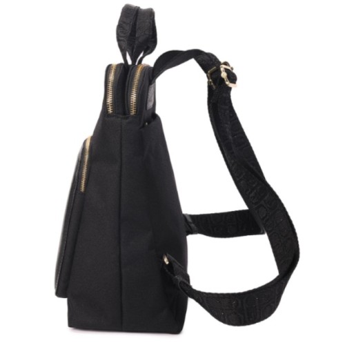 Hedgren HFIKA07-886 Fika Latte, Γυναικεία Τσάντα Backpack/Ωμοπλάτης, Πολυεστέρας, Μαύρο