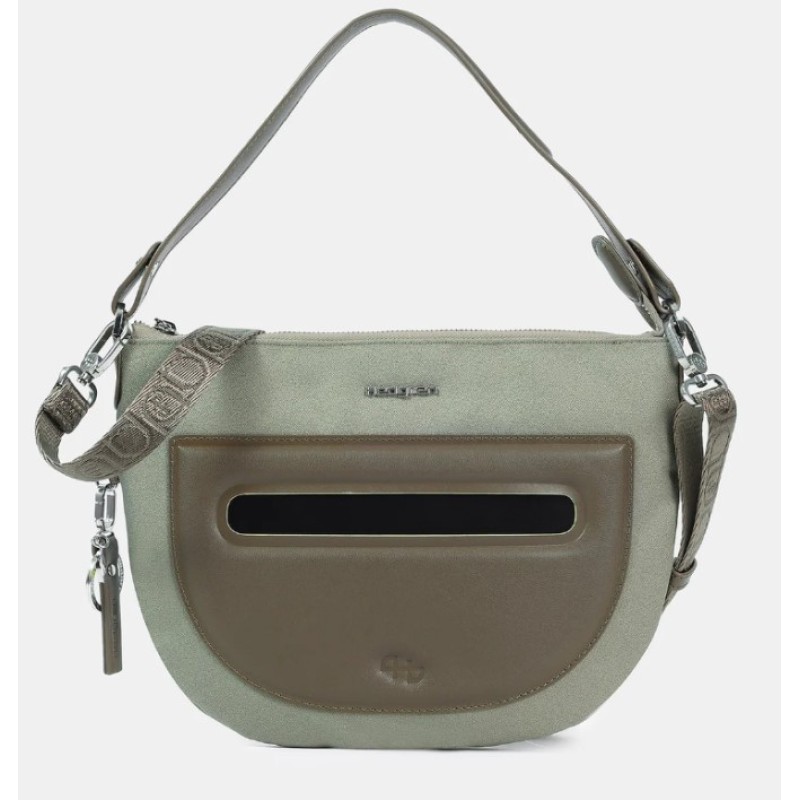 Hedgren HFIKA13L-878 Fika Bon Bon Large, Γυναικεία Τσάντα Χιαστί, Πολυεστέρας, Καφέ