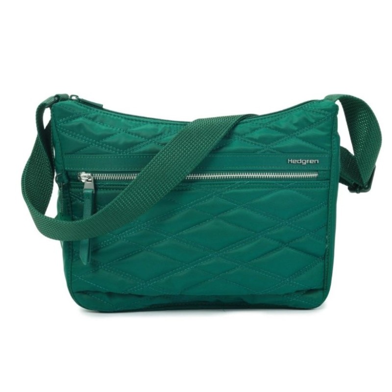 Hedgren HIC01S-880, Τσάντα Γυναικεία Χιαστί, Ύφασμα, Πράσινο