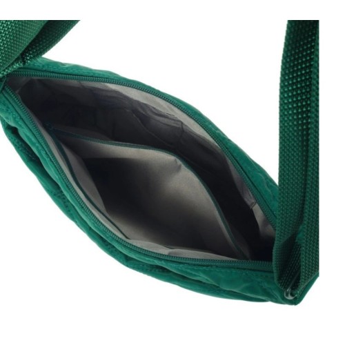 Hedgren HIC01S-880, Τσάντα Γυναικεία Χιαστί, Ύφασμα, Πράσινο