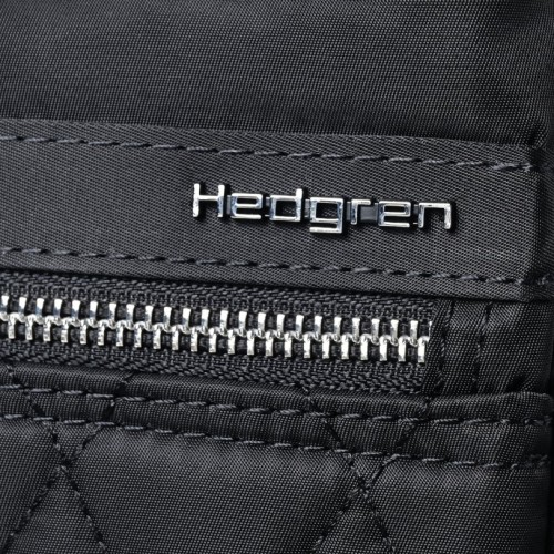 Hedgren HIC112-615 Inner City Leonce, Τσαντάκι Γυναικείο Χιαστί, Πολυεστέρας, Μαύρο