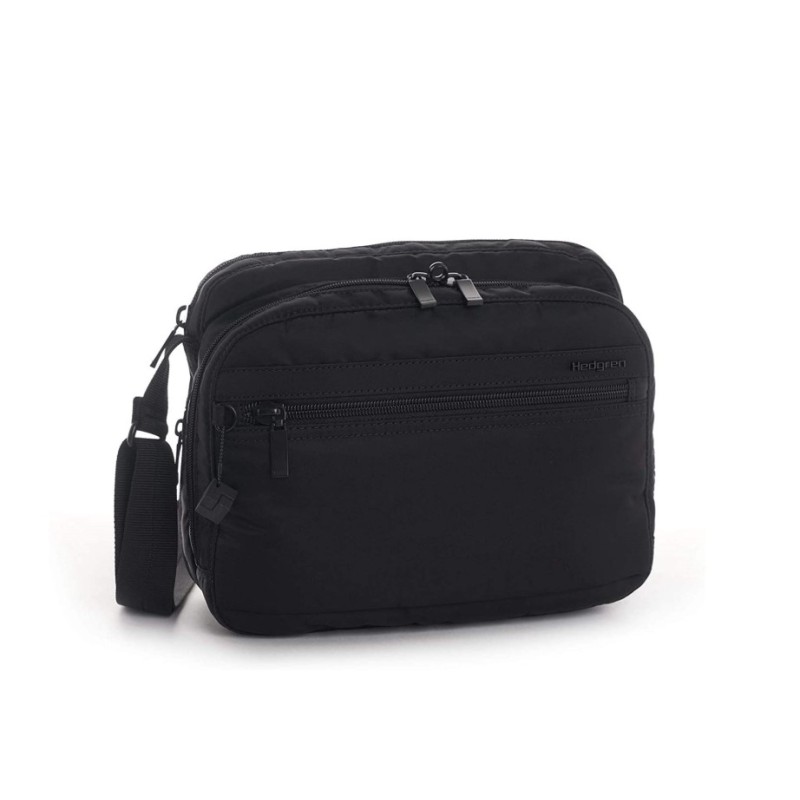 Hedgren HIC226-003 Inner City Metro, Τσάντα Γυναικεία Χιαστί, Ύφασμα, Μαύρο