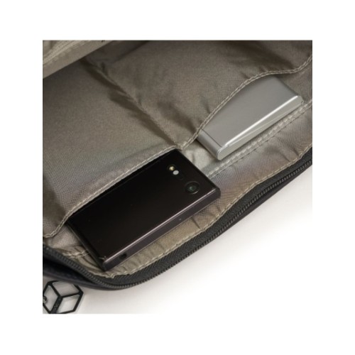 Hedgren HIC413-812 Inner City Charlie, Τσάντα Γυναικεία Χιαστί, Ύφασμα, Γκρι