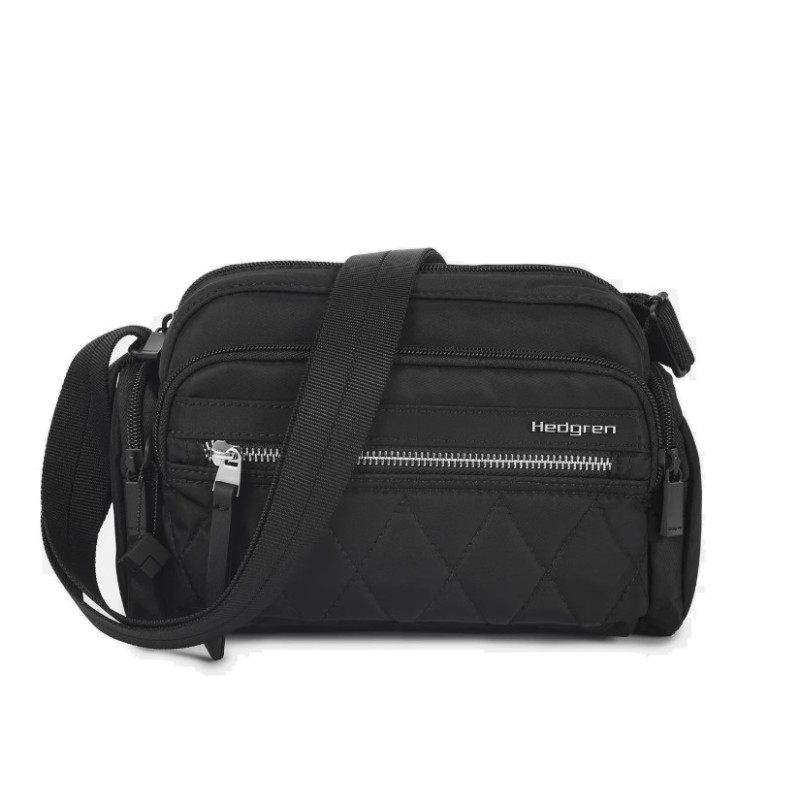 Hedgren HIC431-615 Inner City Emily, Τσάντα Γυναικεία Χιαστί, Πολυεστέρας, Μαύρο